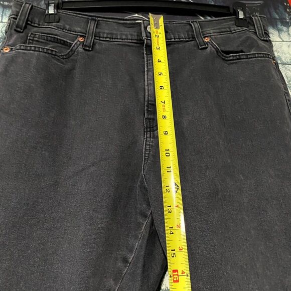 Signature By Levi Strauss & Co Heritage Jeans Women 14 Black Denim Bootcut Kick - Picture 6 of 7